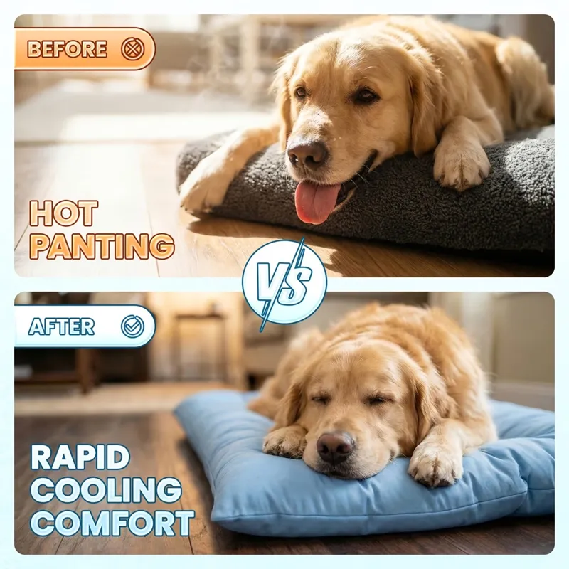 Extra-Large Summer Cooling Mat Dog Sofa Bed 7