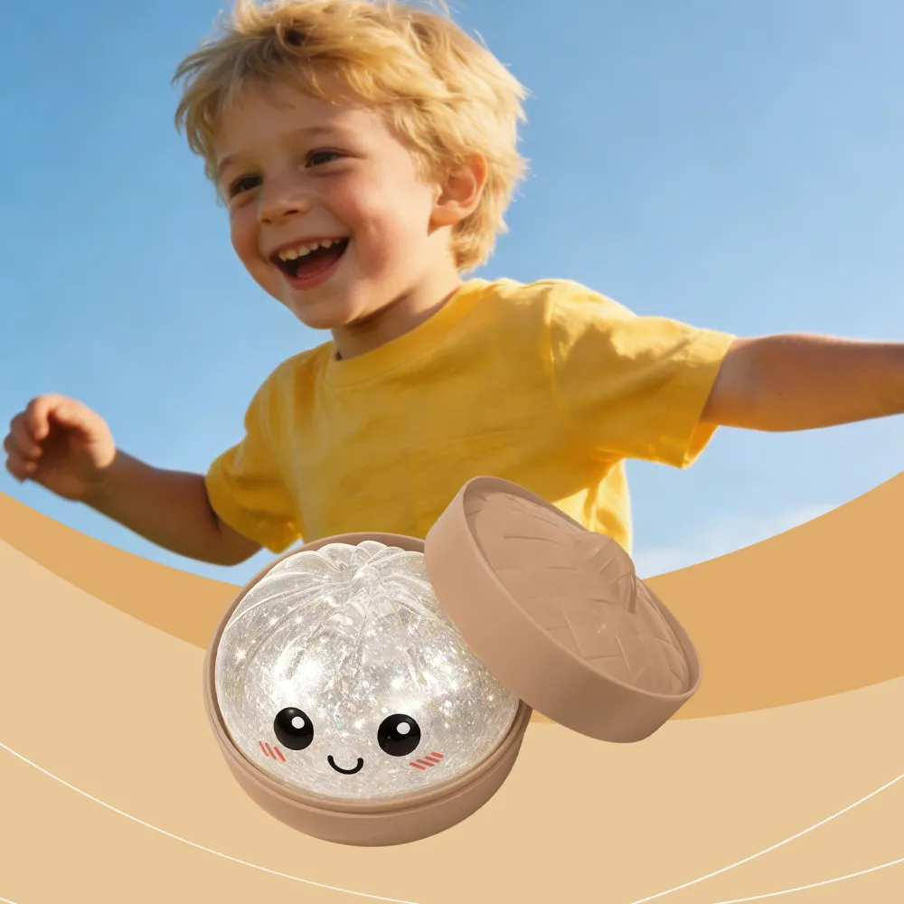 Cute Glitter Transparent Bun Toy 8