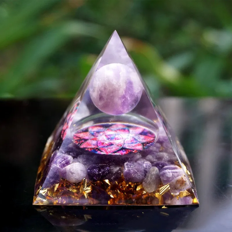 Pyramid Decoration Natural Crystal Gravel 6