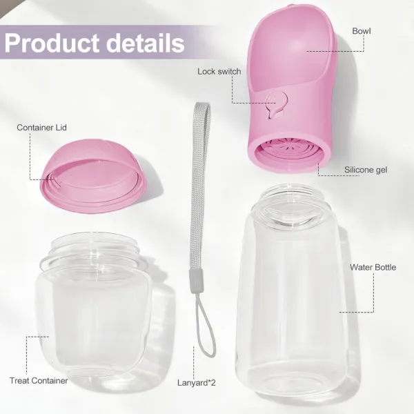 Portable Dog Water Bottle With Food