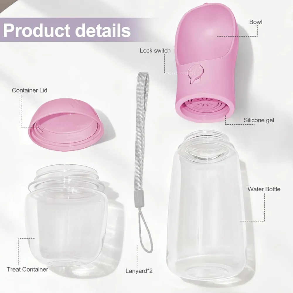 Portable Dog Water Bottle With Food 2