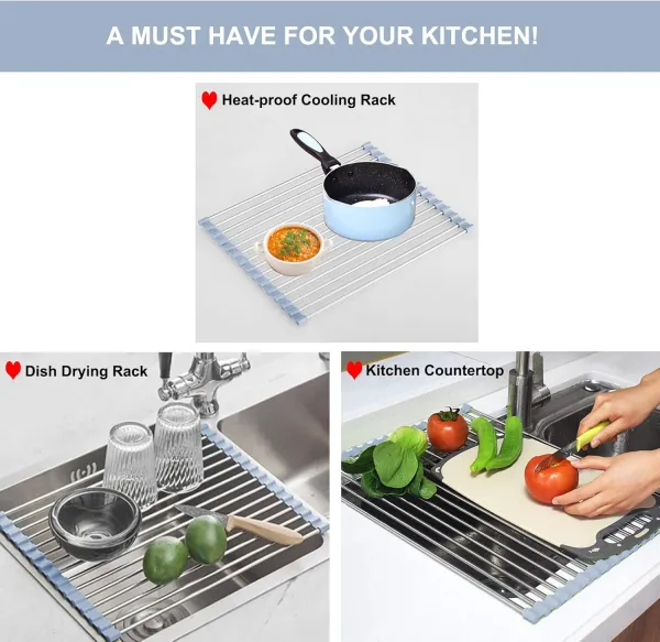Over The Sink Dish Drying Rack