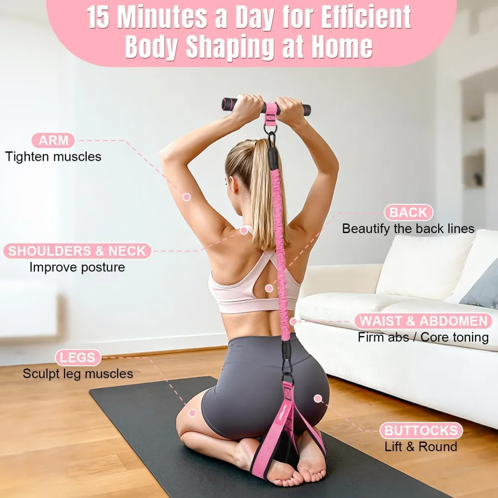 3 Tube Sit Up Resistance Bands With Handles 4