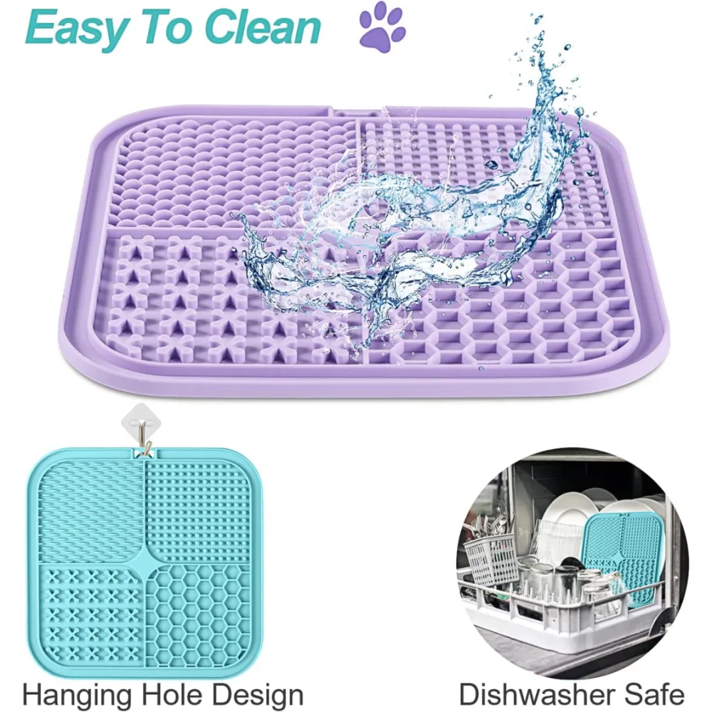 Lick Mat For Dogs  Cats 2 Pack 5