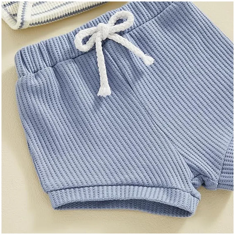 Baby Boy Summer Clothes Button Short Sleeve 8