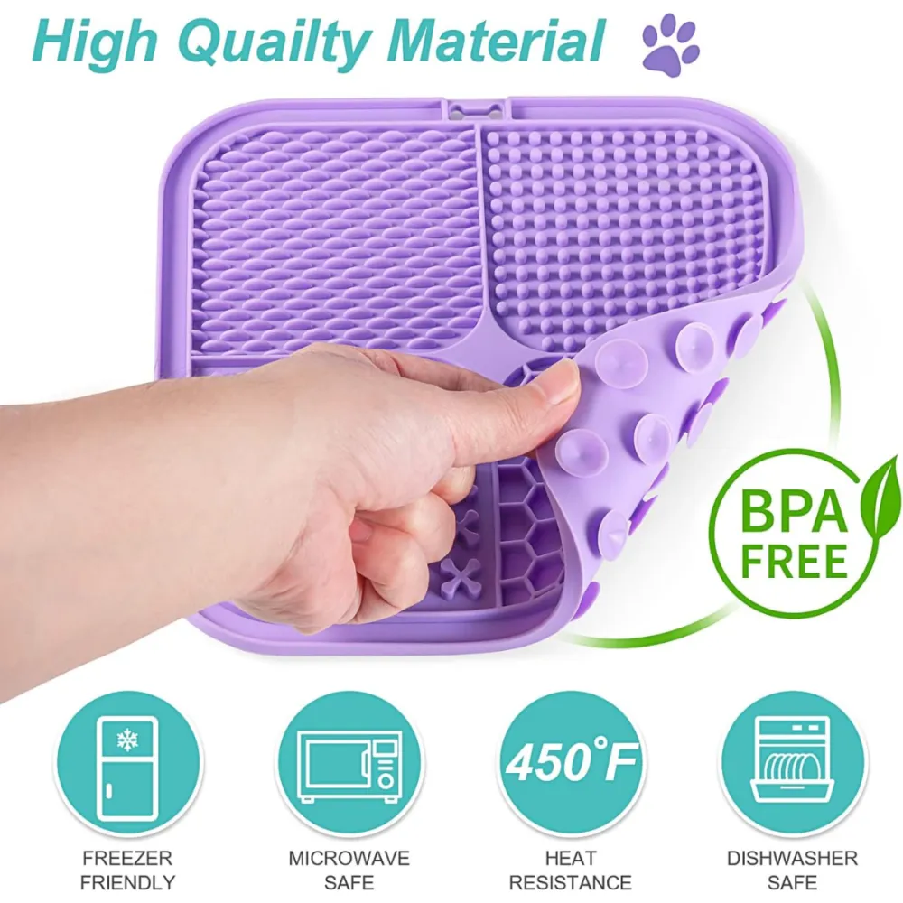 Lick Mat For Dogs  Cats 2 Pack 3