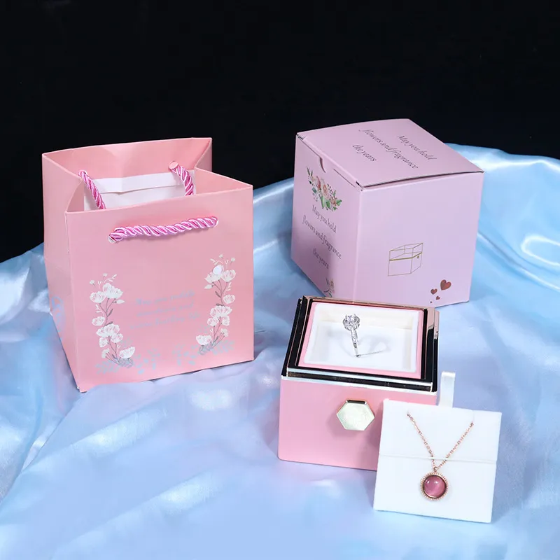 Rotating Soap Flower Rose Gift Box Creative 30
