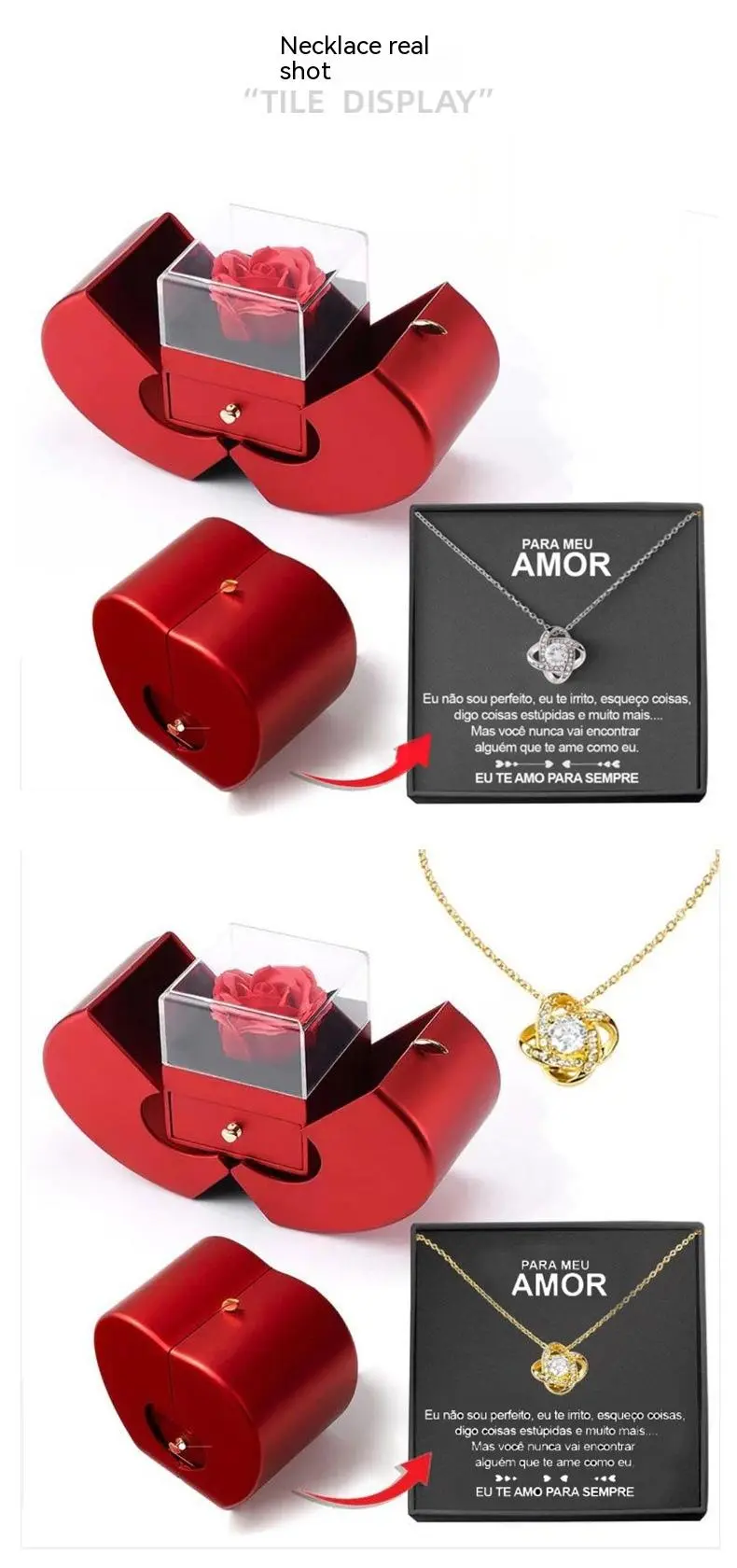 Fashion Jewelry Box Red Apple Christmas Gift 35