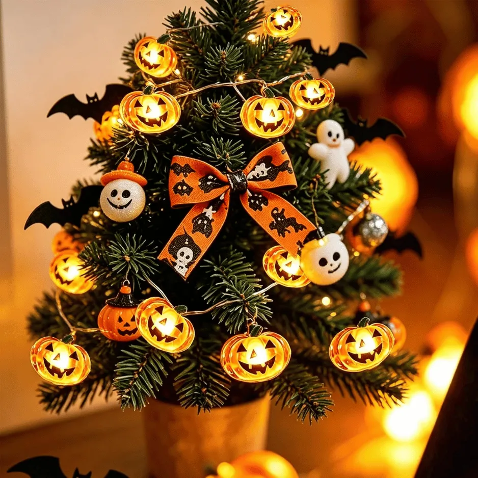 Halloween Pumpkin String Lights Decorations 4