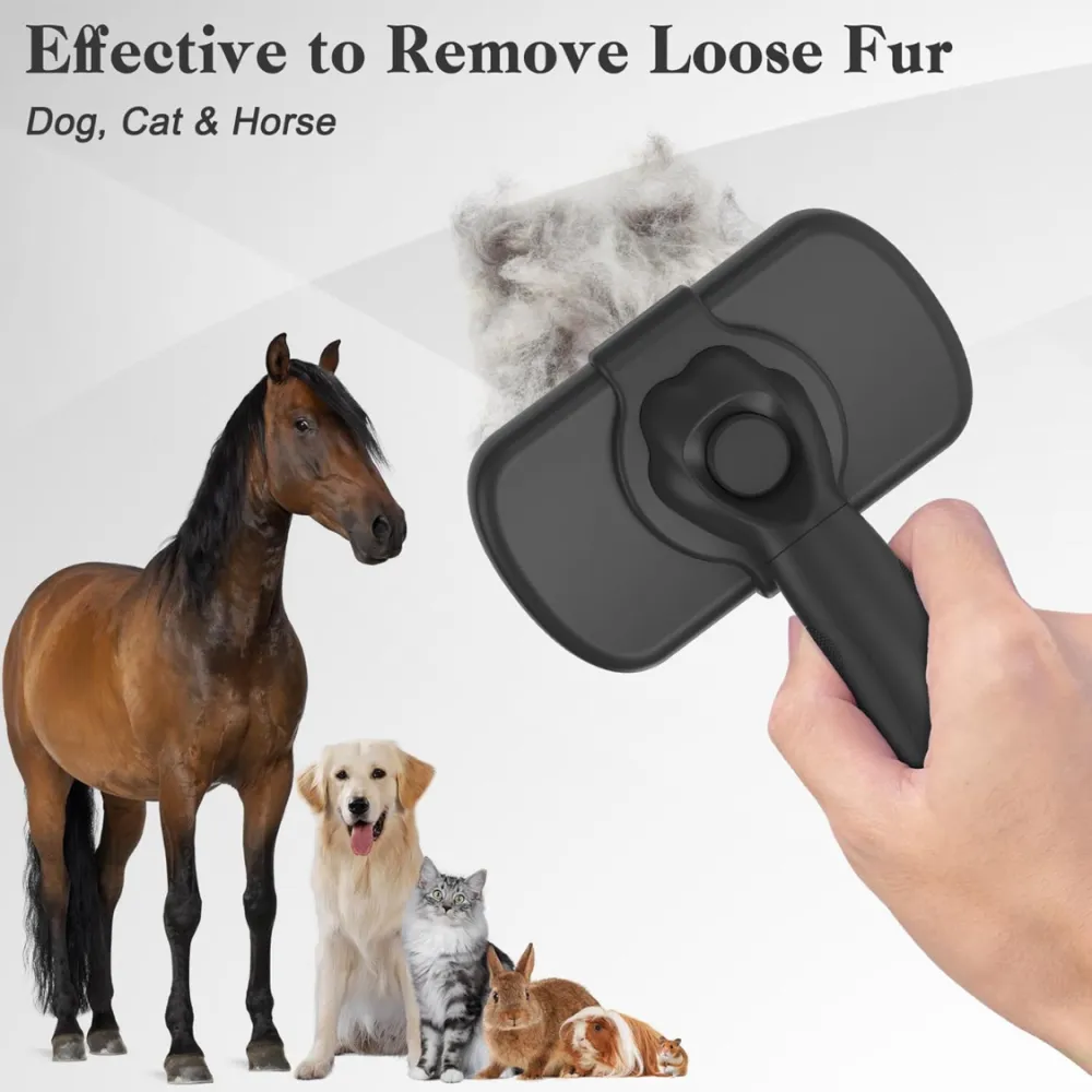 Self Cleaning Shedding Brush 4