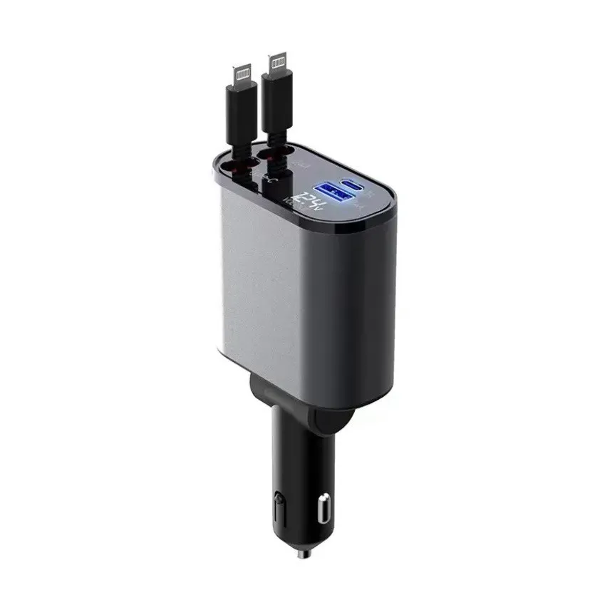 Metal Car Charger 100W Super Fast Charging 7