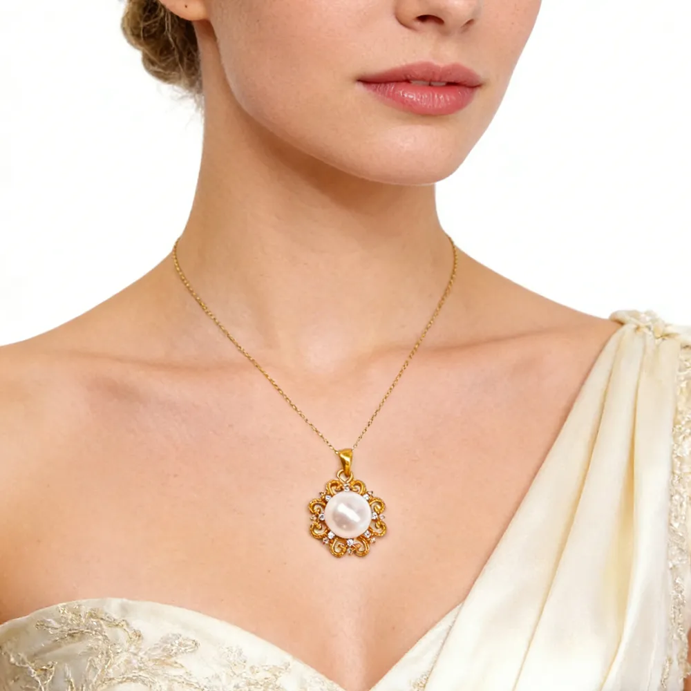 24K Gold SUN Necklace Jewelry Simple Choker 9