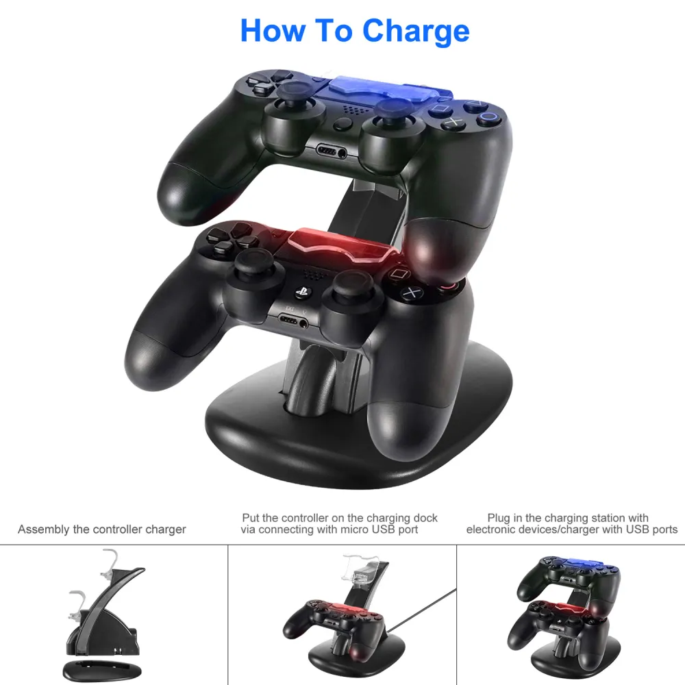 Charging Dock Station Dual Micro USB Charger 3