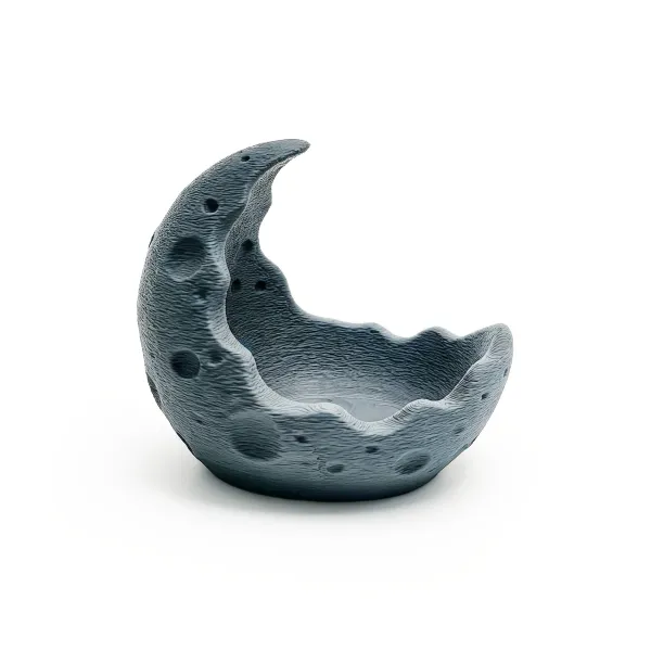 Crescent Moon Crystal Candle Holder