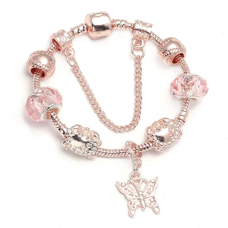 Fashion Love Geometric Rose Gold Bracelet 6