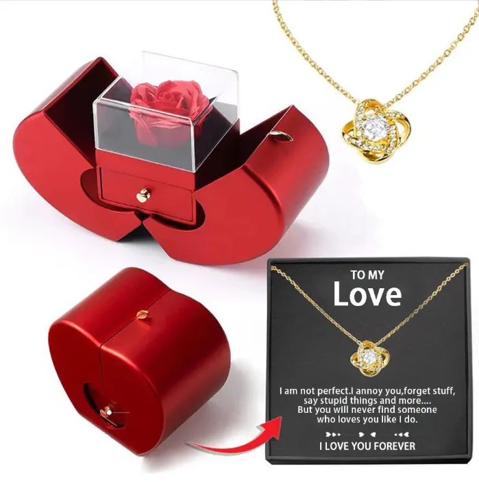 Fashion Jewelry Box Red Apple Christmas Gift 30
