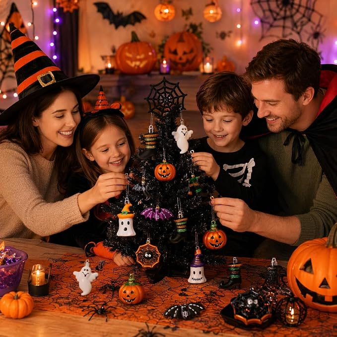 12 Pcs Halloween Tree Decorations