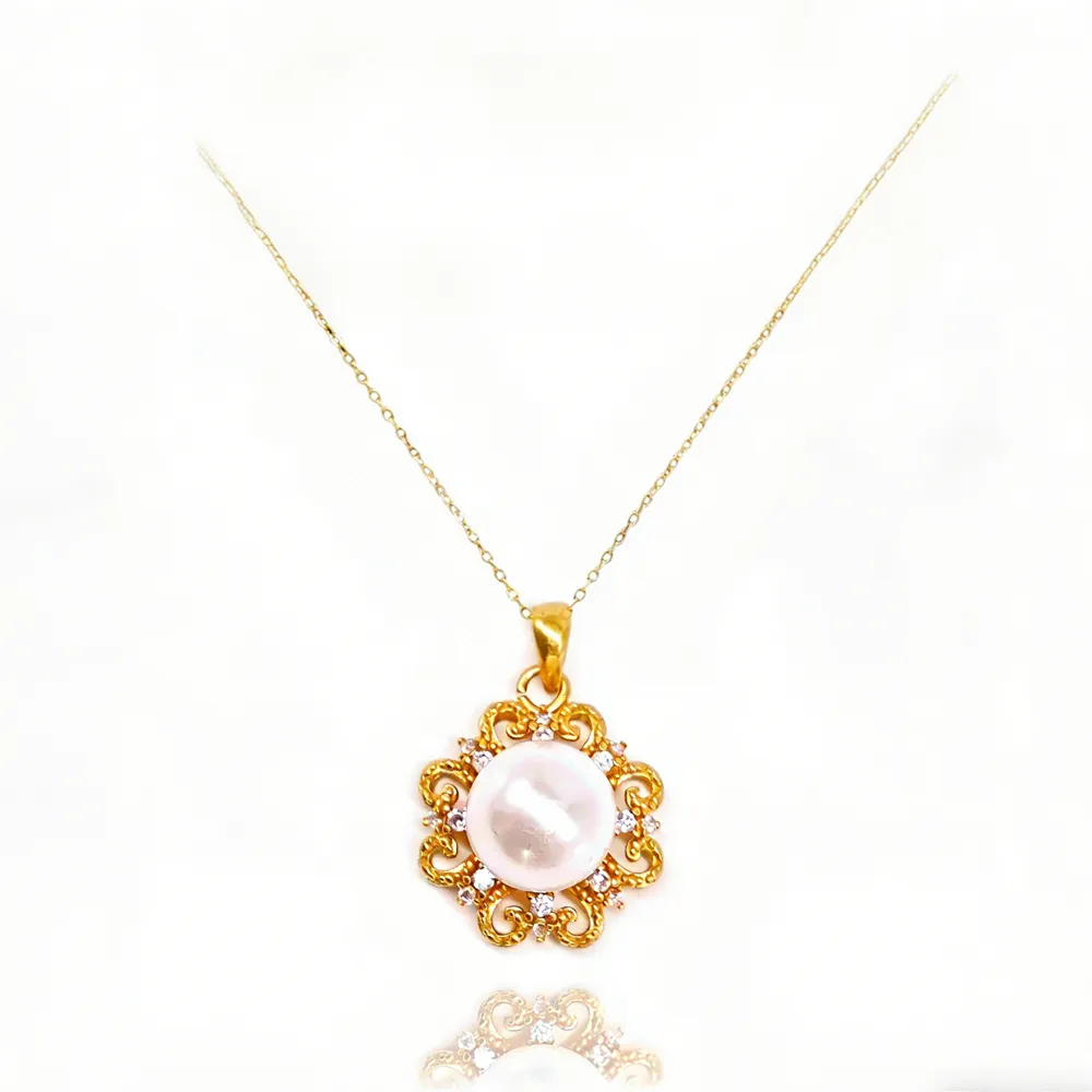 24K Gold SUN Necklace Jewelry Simple Choker 2