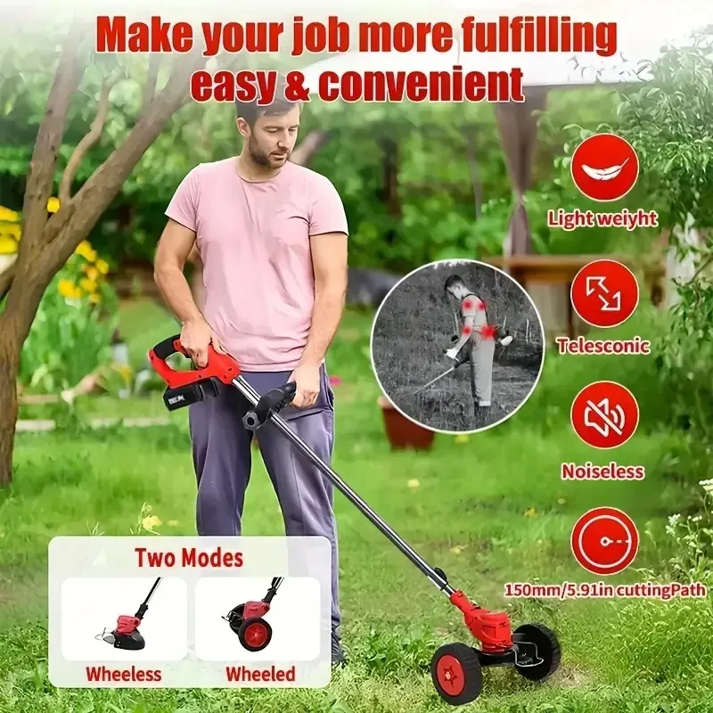 Cordless Electric Weed Wacker Portable Grass 3