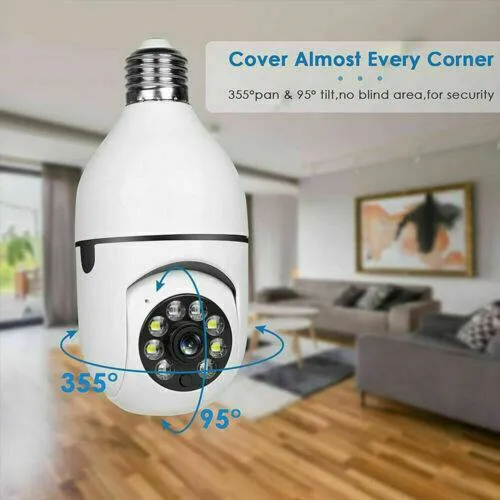 E27 Light Bulb Security Camera 12