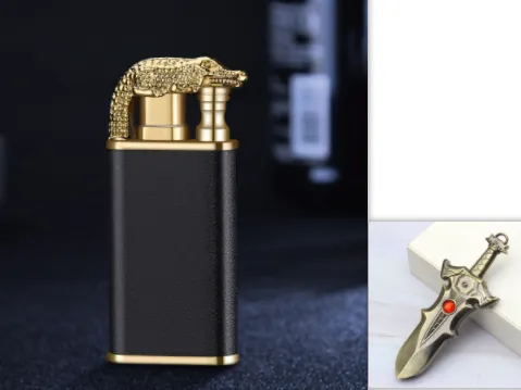 Creative Blue Flame Lighter Dolphin Dragon 6