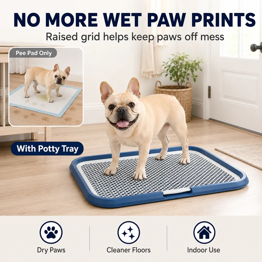 Dog Potty Tray With Removable Grating 3