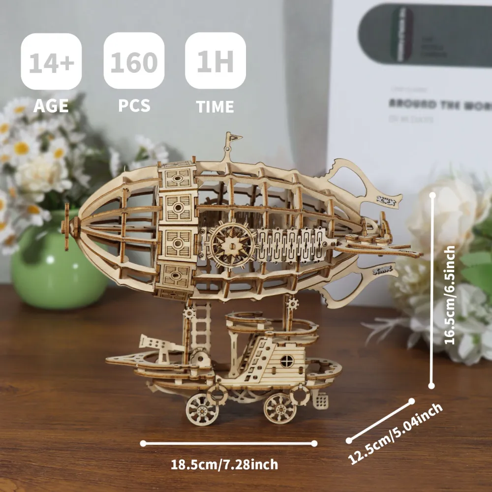 3D Wooden Puzzle — Airship 4