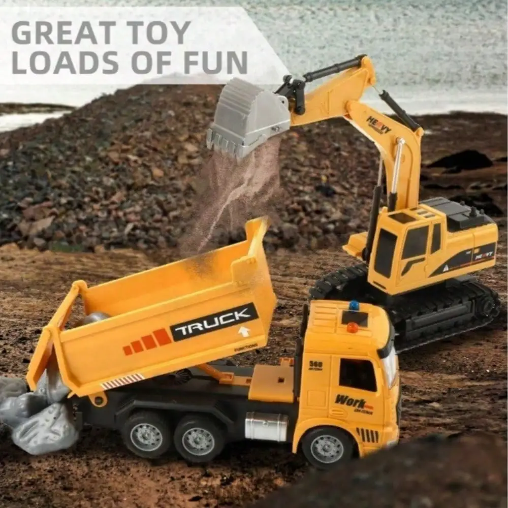 RC Dump Truck And Excavator Set 3