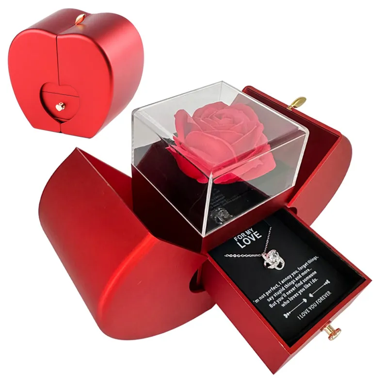 Fashion Jewelry Box Red Apple Christmas Gift 7