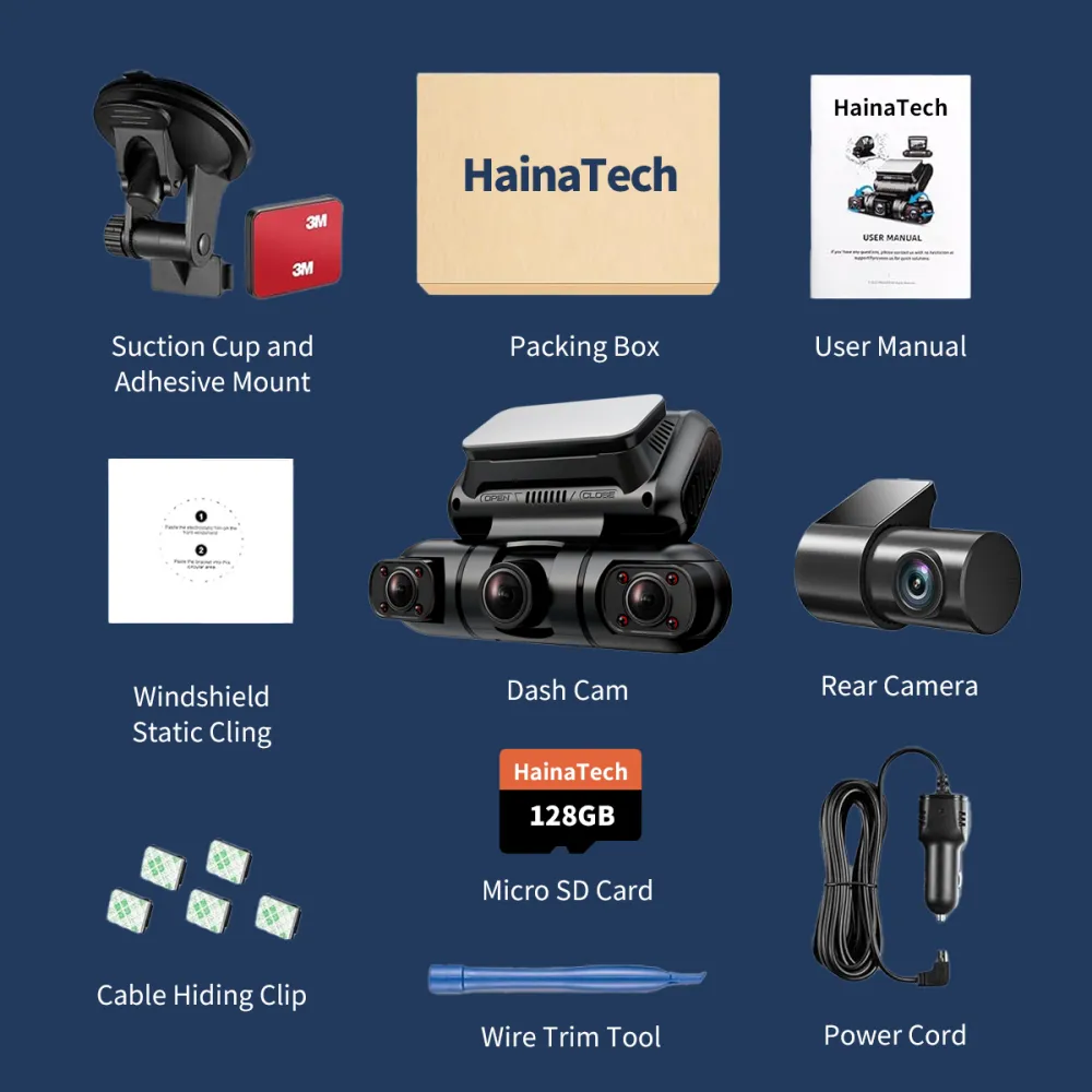 4-Channel 360u00b0 Dash Cam with GPS 5