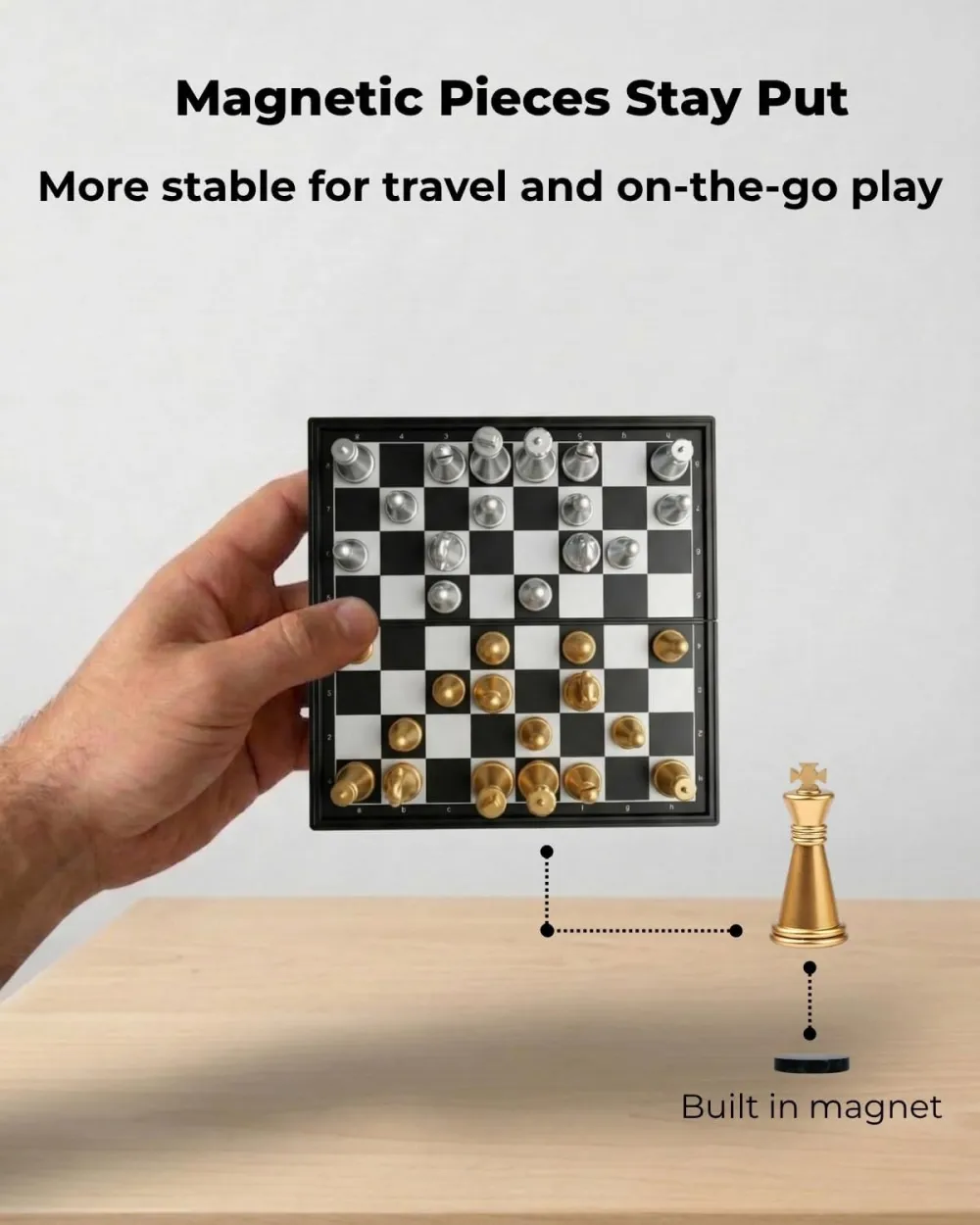 Travel Folding Magnetic Chess Set 8