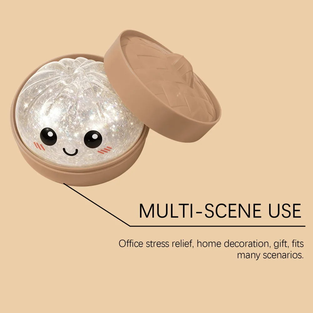 Cute Glitter Transparent Bun Toy 5
