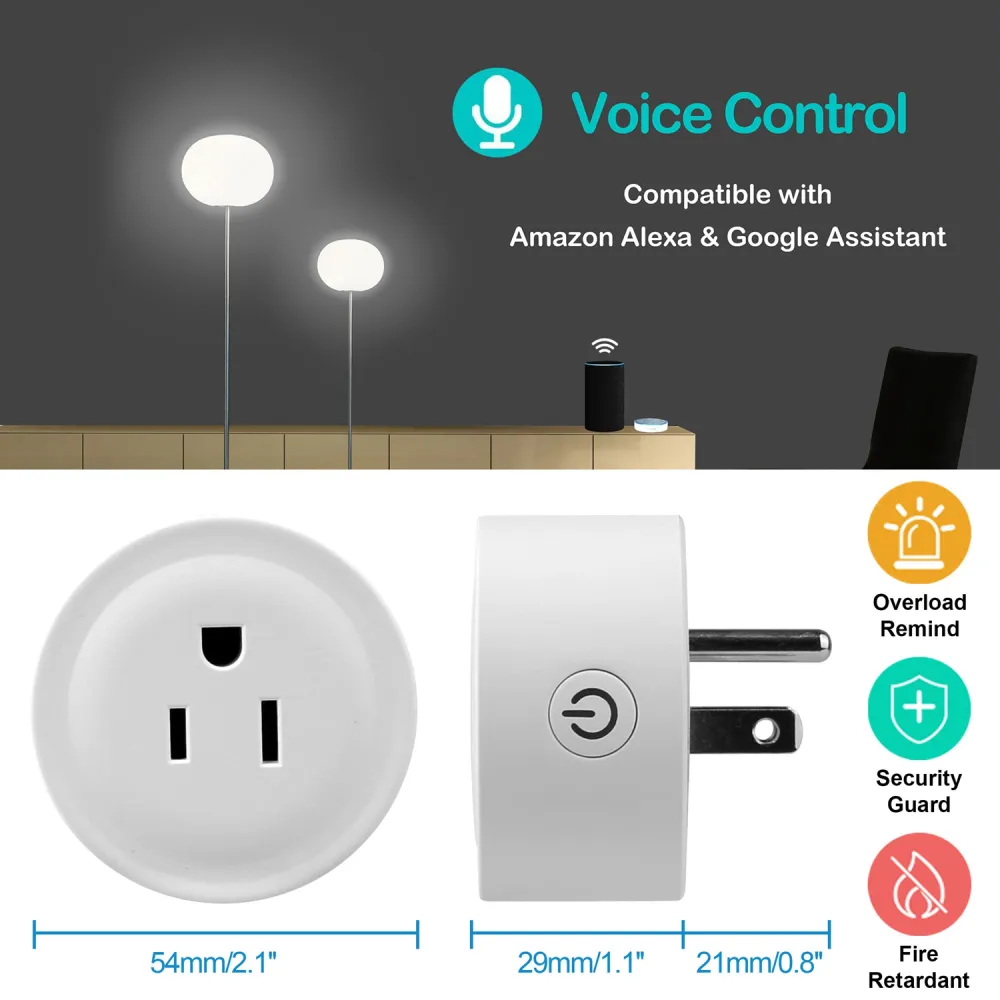 WiFi Smart Plug with Voice Control 6