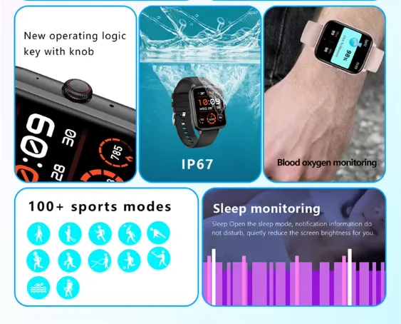 1.83" Fitness Smartwatch 4