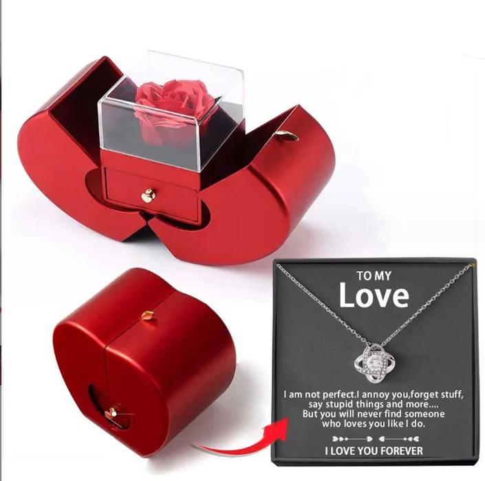 Fashion Jewelry Box Red Apple Christmas Gift 25