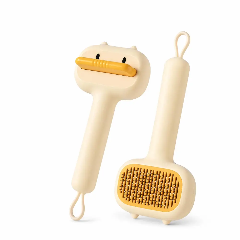 Cute Cartoon Bear Self-Cleaning Pet Brush 3