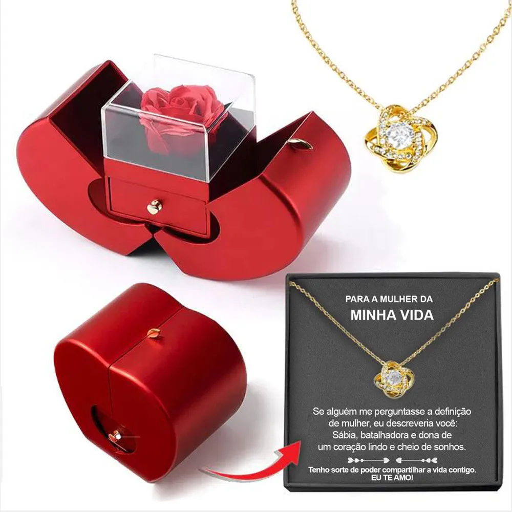 Fashion Jewelry Box Red Apple Christmas Gift 12