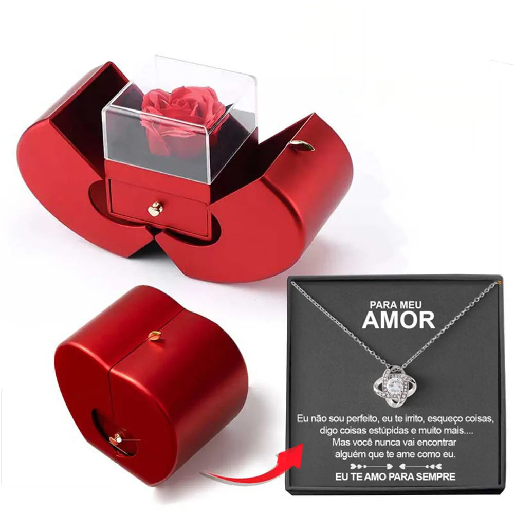 Fashion Jewelry Box Red Apple Christmas Gift 15