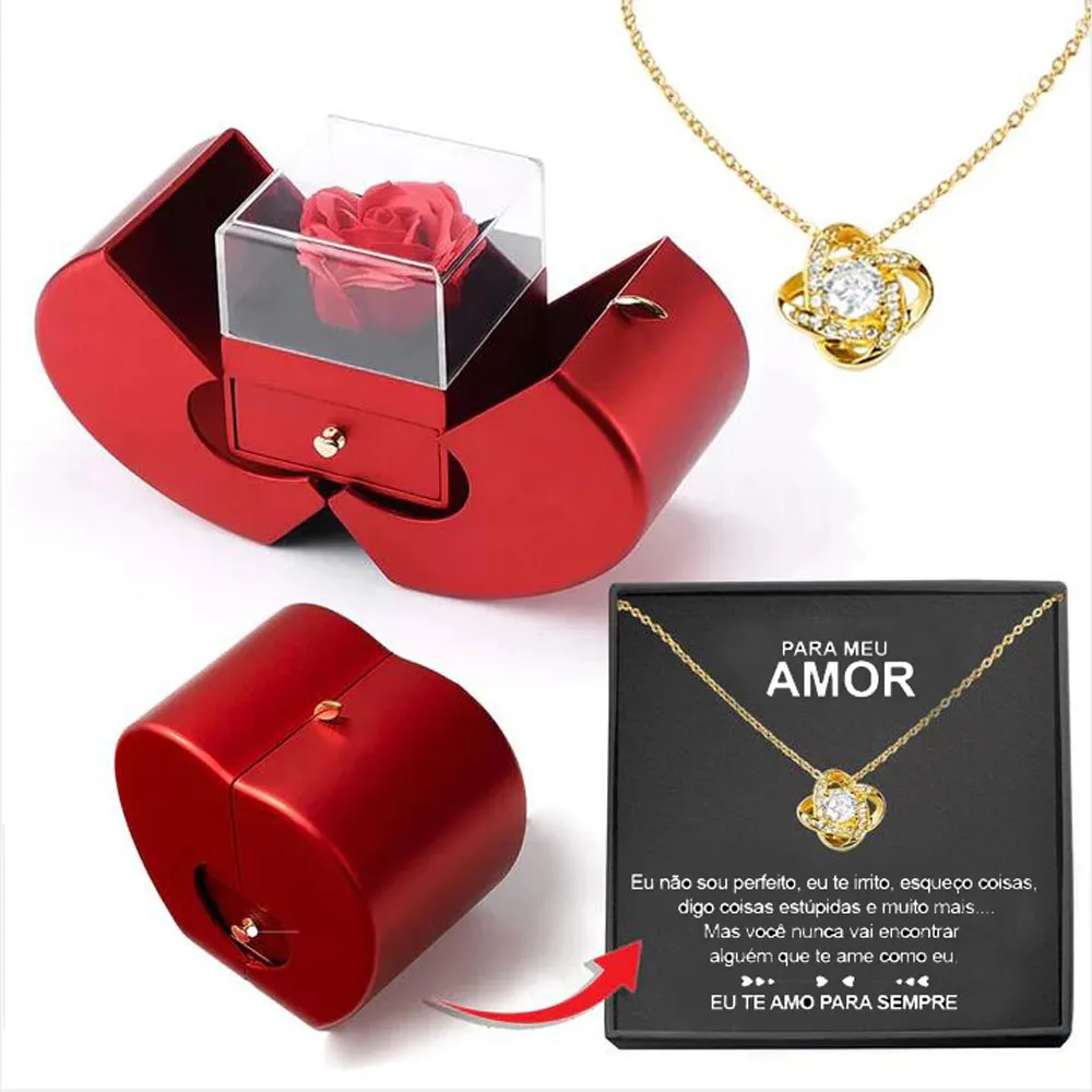 Fashion Jewelry Box Red Apple Christmas Gift 22