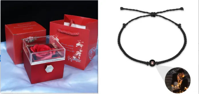 Rotating Soap Flower Rose Gift Box Creative 4