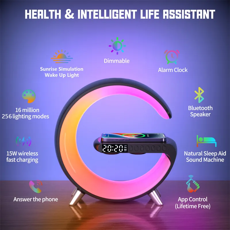 New Intelligent G Shaped LED Lamp Bluetooth 12