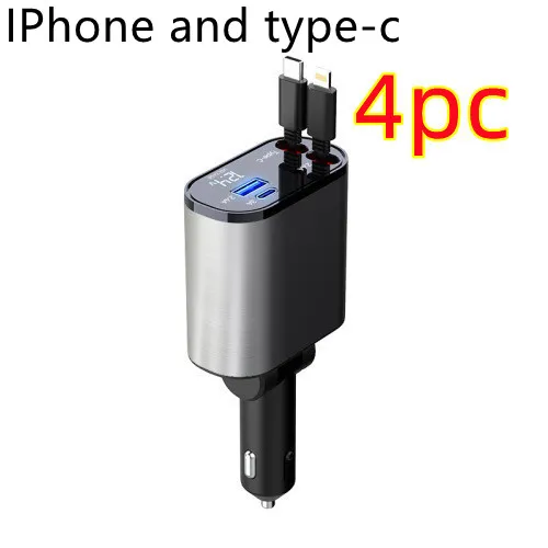 Metal Car Charger 100W Super Fast Charging 16