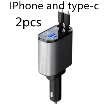 Metal Car Charger 100W Super Fast Charging 12
