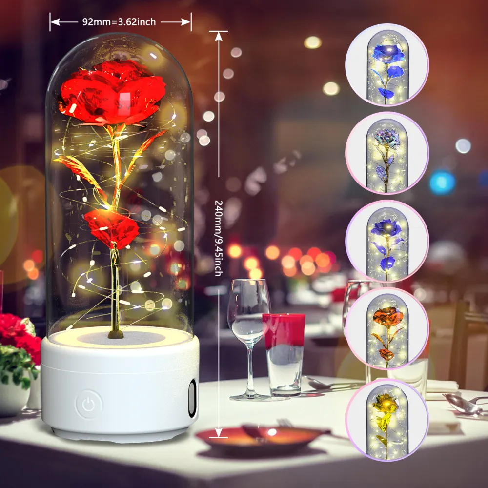 Creative 2 In 1 Rose Flowers LED Light 17
