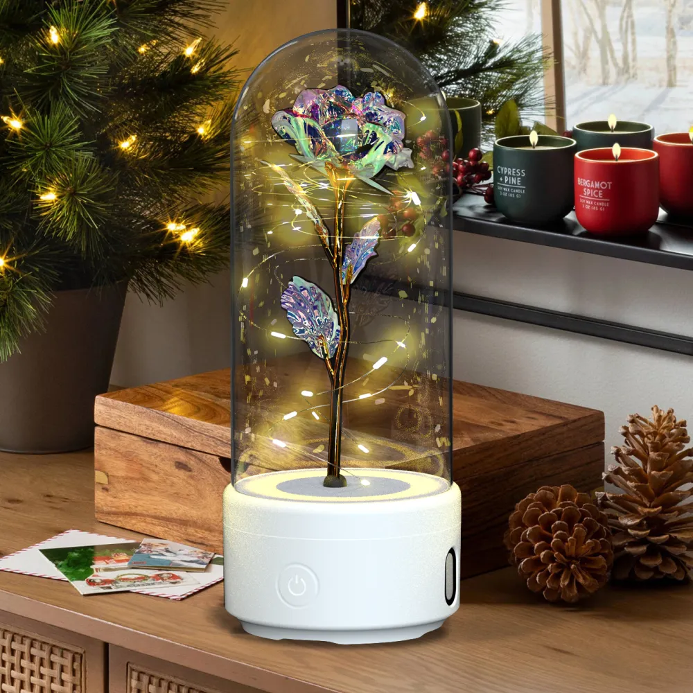 Creative 2 In 1 Rose Flowers LED Light 9