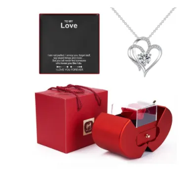 Fashion Jewelry Box Red Apple Christmas Gift 24