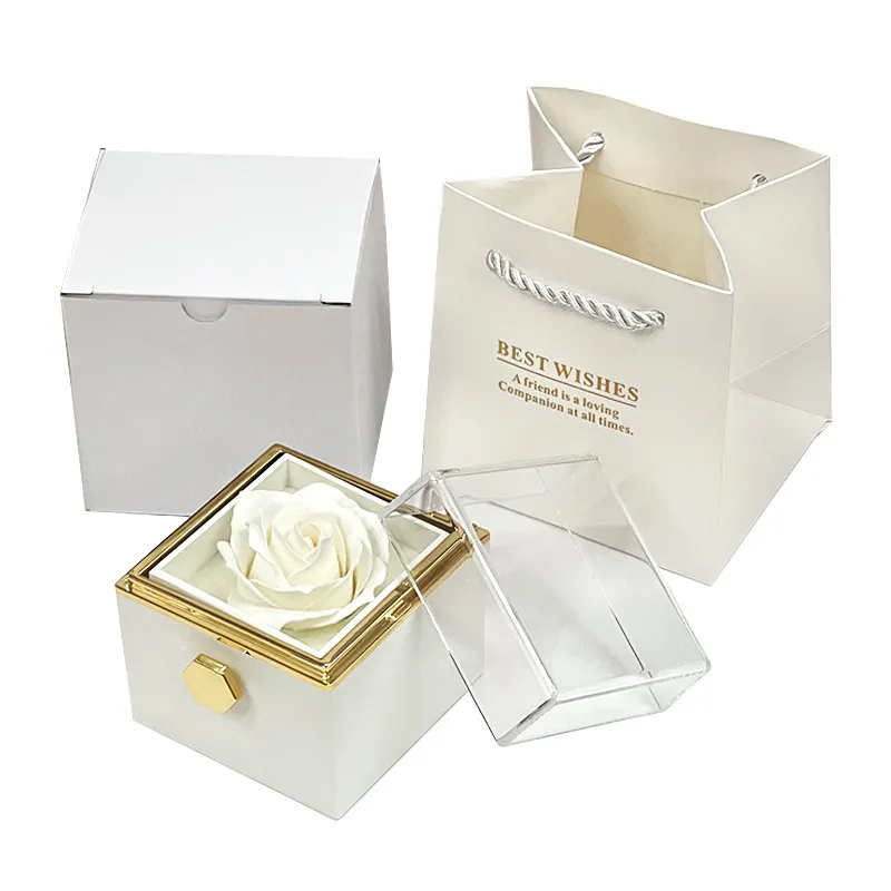 Rotating Soap Flower Rose Gift Box Creative 13