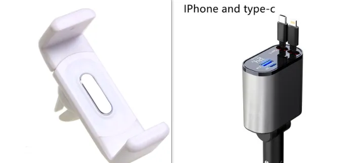 Metal Car Charger 100W Super Fast Charging 8