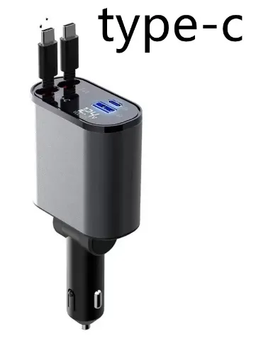 Metal Car Charger 100W Super Fast Charging 25