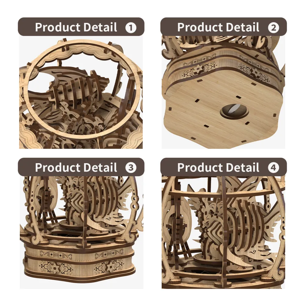 Fashion Simple Oak Oasis Shape Puzzle Toys 6